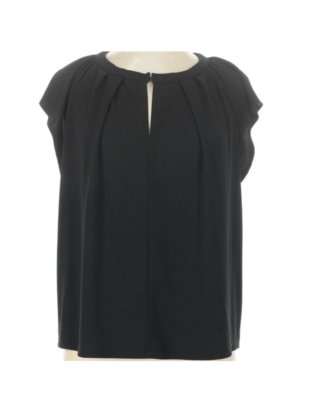 Banana Republic- Elegant Black Women's Keyhole Front Crepe Top. Size: small